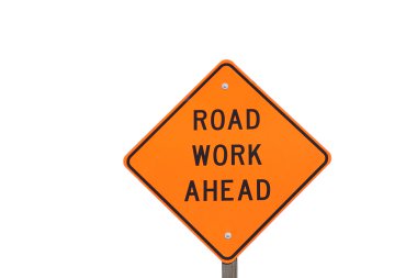 Road work sign clipart