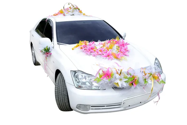 Свадебный автомобиль — стоковое фото