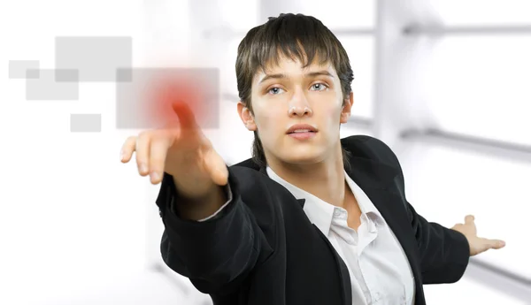 Successful Person Making Use Innovative Technologies — Stock Photo, Image