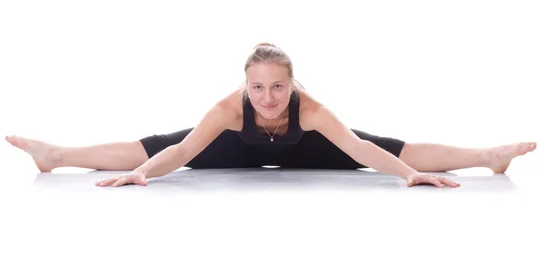 Mädchen auf dem Yoga — Stockfoto