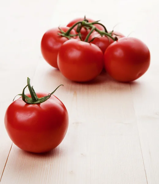 Tomates no ramo — Fotografia de Stock
