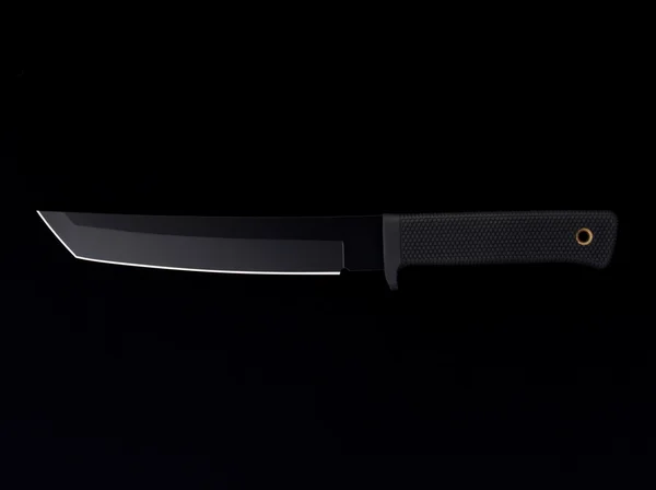 Knife with black blade — Stock Photo, Image