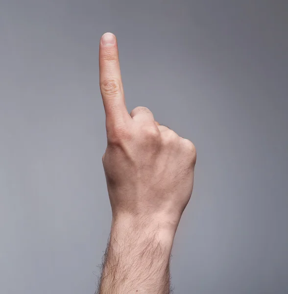 Finger sign up — Stock Photo, Image