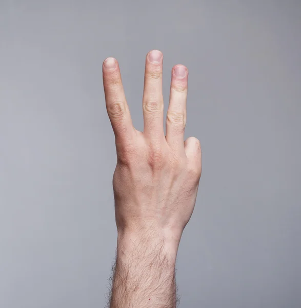 Figure of thre fingers — Stock Photo, Image