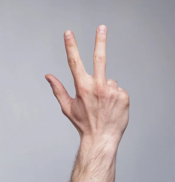 Three-fingers figure — Stock Photo, Image
