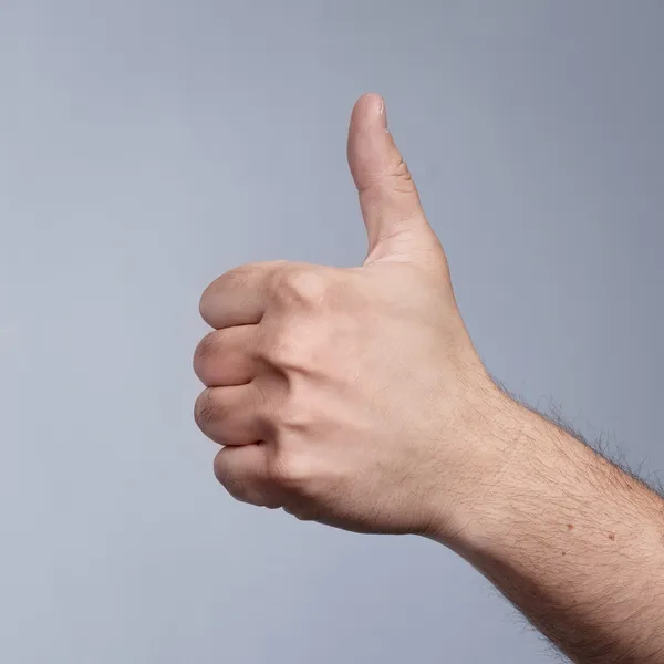 Hand with finger up — Stock Photo, Image