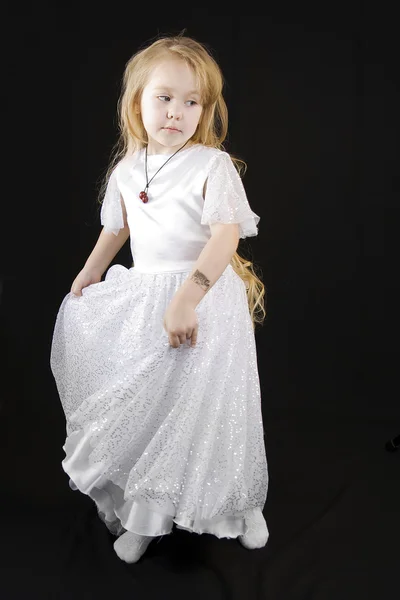 Белая девочка принцесса . — стоковое фото