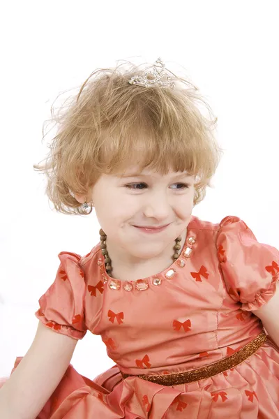 Fan kleines Mädchen lächelt. — Stockfoto