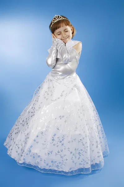 Wit meisje prinses. — Stockfoto