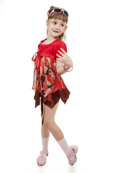Kis lány divat — Stock Fotó