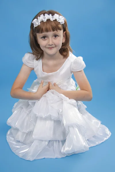 Λευκό κορίτσι πριγκίπισσα. — Φωτογραφία Αρχείου