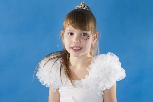 Weiße Mädchen Prinzessin. — Stockfoto