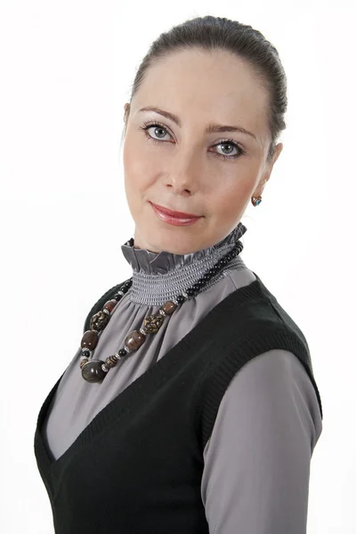 Image successful businesswoman. White background. — Stock Photo, Image