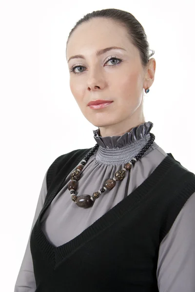 Image successful businesswoman. White background. — Stock Photo, Image