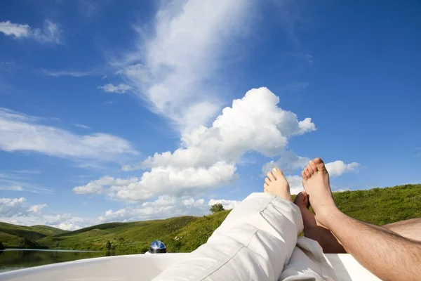 Relaxing on a Boat Cruise — Stock Photo, Image