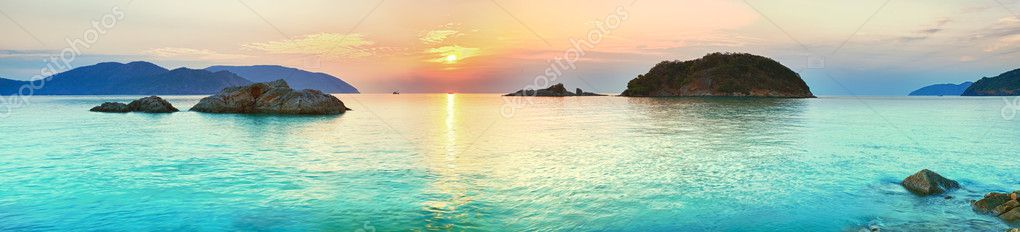 Sunrise over the sea. Con Dao. Vietnam