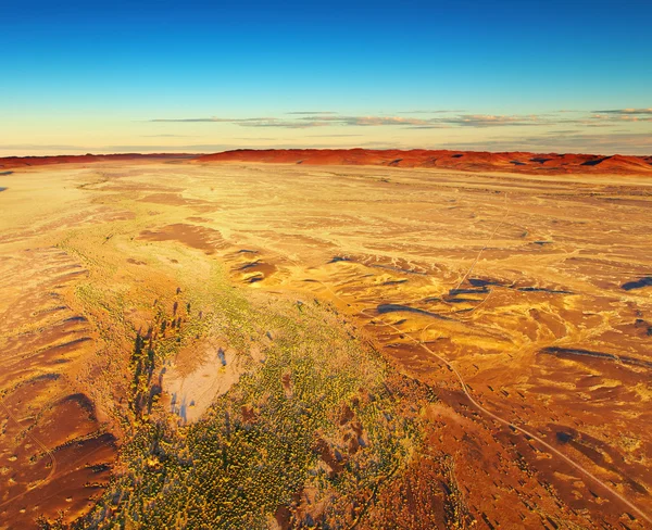 纳米布沙漠，鸟瞰图 — 图库照片