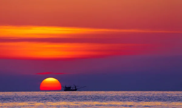 Pôr do sol colorido, Tailândia — Fotografia de Stock