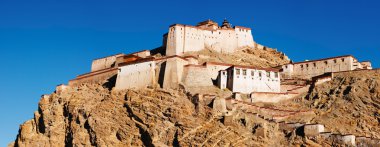 Tibetan buddhist monastery, Gyantse, Tibet clipart