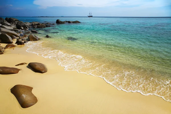 热带海滩 皮皮岛岛屿 安达曼海 — 图库照片