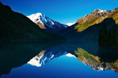 Beautiful lake in Altai mountains clipart