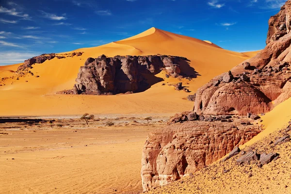 Poušť Saharu, Alžírsko — Stock fotografie
