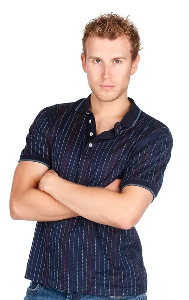 stock image Young man studio portrait, isolated