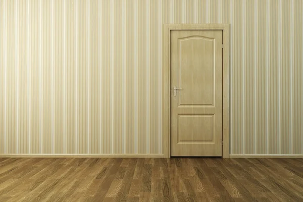 Leerer neuer Raum mit Tür — Stockfoto