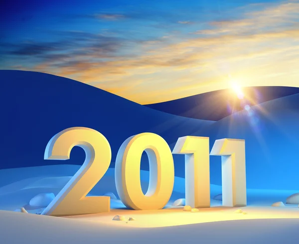 Neues Jahr 2011 — Stockfoto