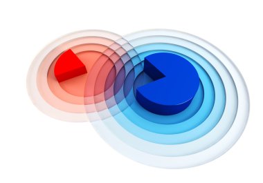 3d chart crossing clipart