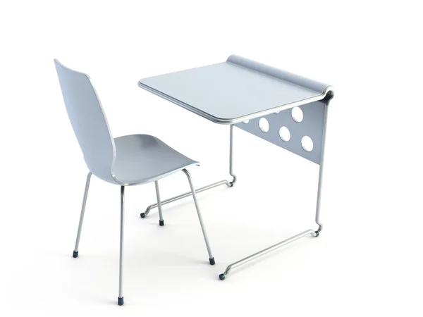 Современный стул и стол — стоковое фото