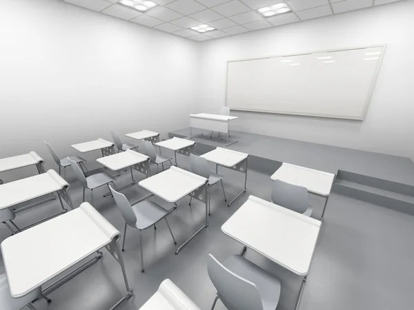 Modern beyaz sınıf — Stok fotoğraf