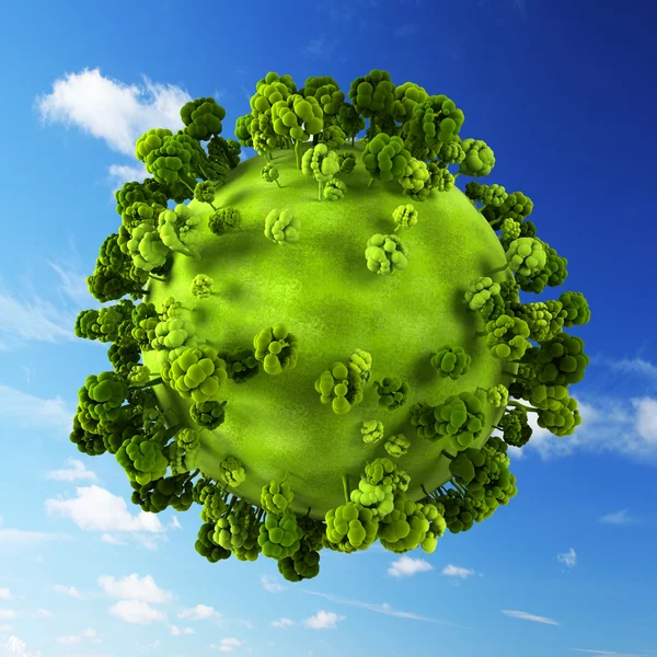 Маленькая зелёная планета — стоковое фото