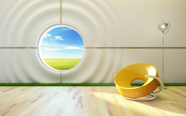 Moderne lounge kamer interieur — Stockfoto