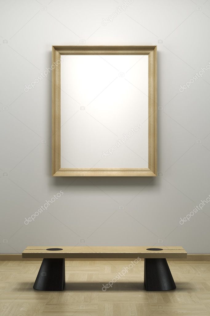 Blank frame in the gallery