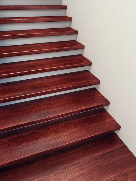 木造階段 — ストック写真