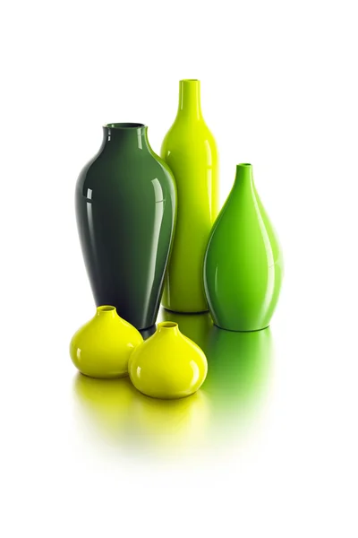 Set of ceramic vases — Stock Photo, Image