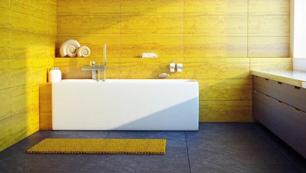Design intérieur moderne d'une salle de bain — Photo