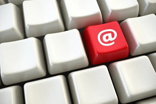 Tastatur mit "E-Mail" -Taste — Stockfoto