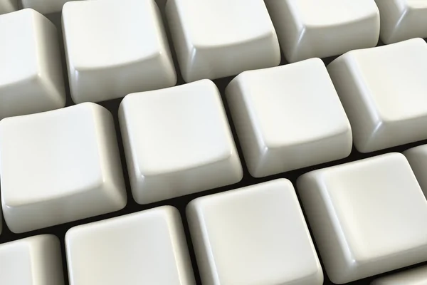 Černá klávesnice bez písmen — Stock fotografie