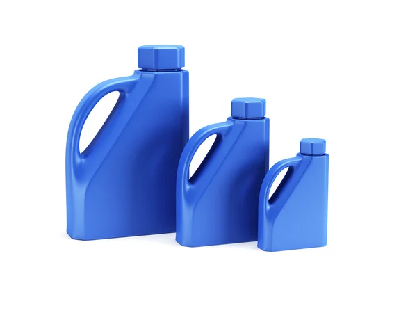 Olej silnikowy butelki na białym tle renderowania 3d — Zdjęcie stockowe