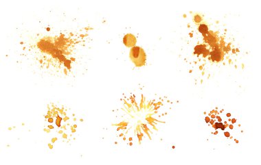 Coffee stains clipart