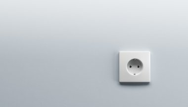 White wall outlet clipart