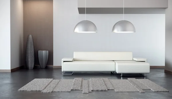 Luxusní obývací pokoj 3d vykreslení — Stock fotografie