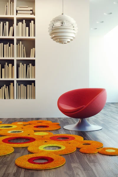 Pop-art styl obývací pokoj — Stock fotografie