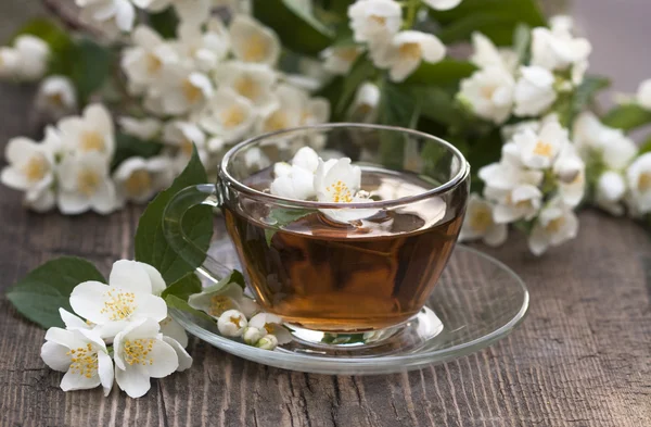 Cup of tea jasmine — Stock Photo, Image