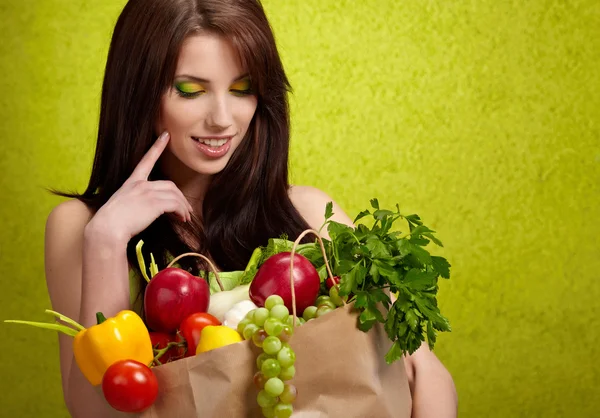 Ovoce Zelenina Nakupování — Stock fotografie