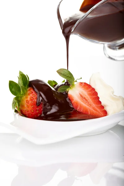 ストロベリー チョコレート — ストック写真