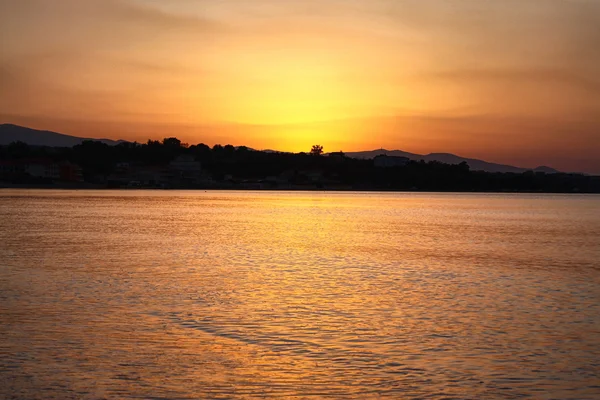 Wschód Słońca Nad Luxury Resort Kreta Grecja — Zdjęcie stockowe