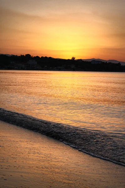 Wschód Słońca Nad Luxury Resort Kreta Grecja — Zdjęcie stockowe